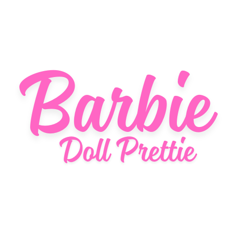Barbie Doll Prettie Logo Sticker