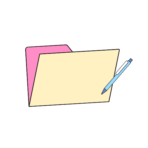 Envelope & Pen Sticker (Office Chic)