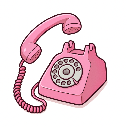 Retro Pink Phone Sticker