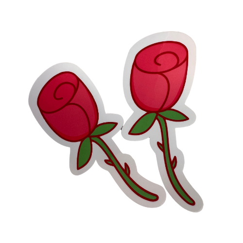 Red Roses Sticker Set